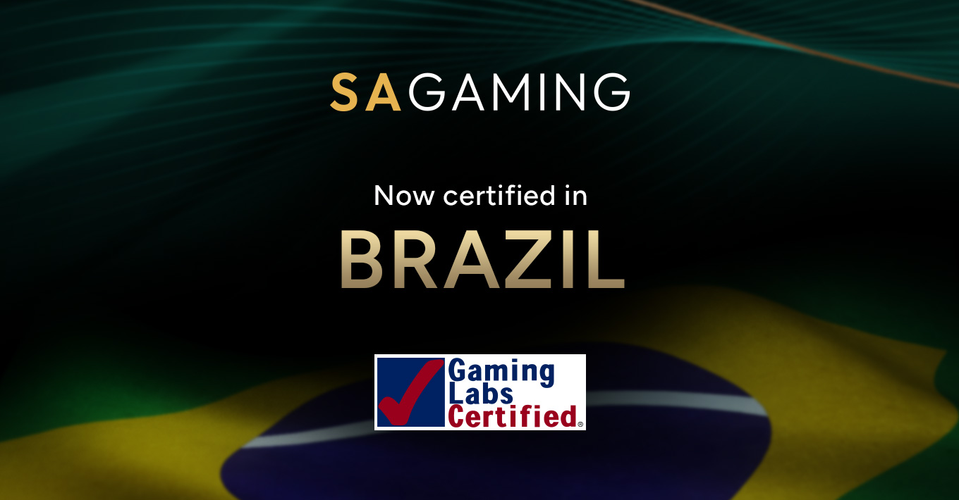 SA Gaming 获得巴西认证！